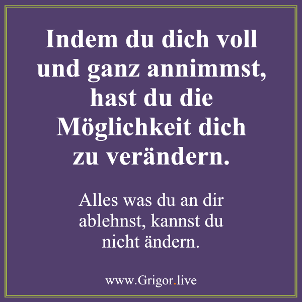 sich selbst annehmen